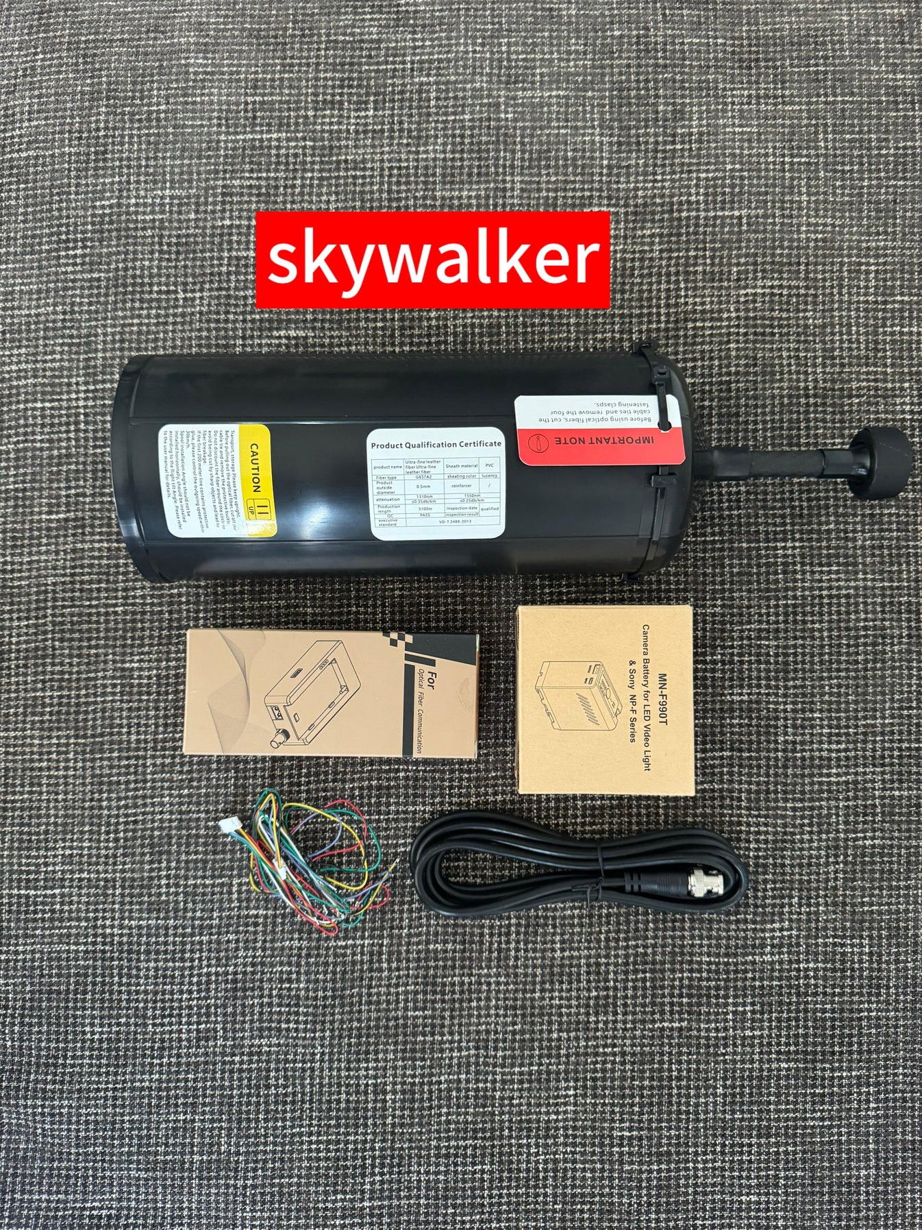 Version 1.0 (0.37mm/1000g)Optical fiber communication equipment 5 km p